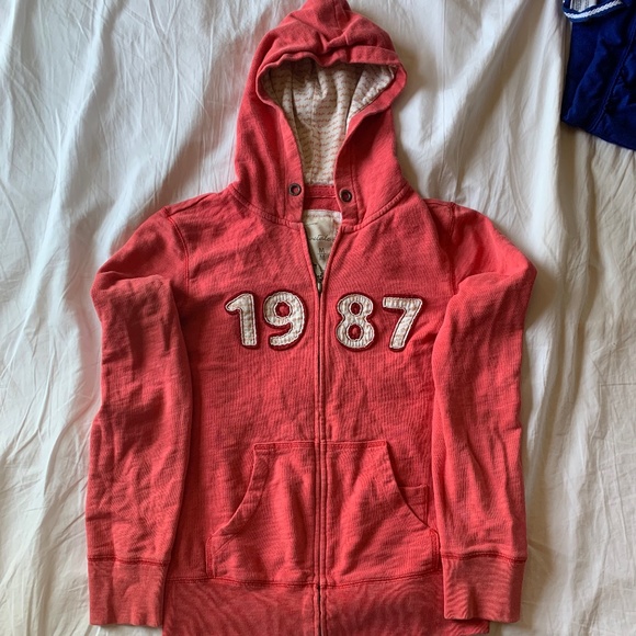 Aeropostale Jackets & Blazers - Salmon Aeropostale Zipper Hoodie